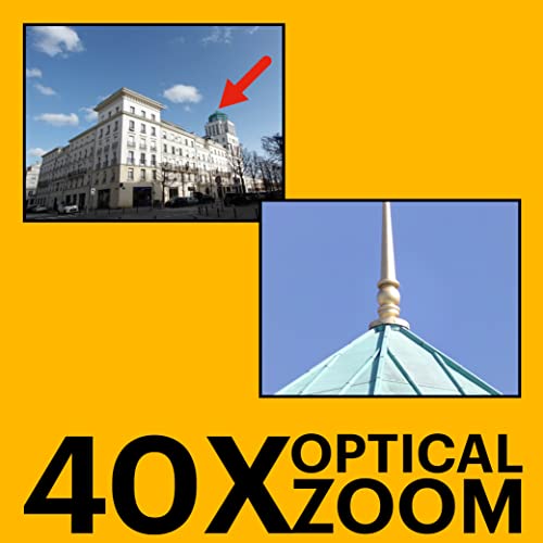 KODAK PIXPRO AZ405-BK 20MP Digital Camera 40X Optical Zoom 24mm Wide Angle Lens Optical Image Stabilization 1080P Full HD Video 3" LCD Vlogging Camera (Black)