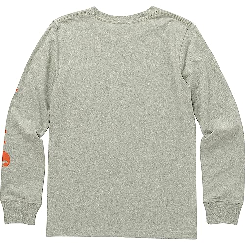 Carhartt Boys' Little Long-Sleeve Pocket T-Shirt, Jade Heather, 6