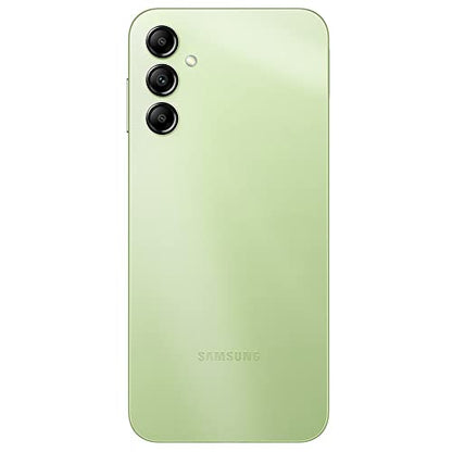 SAMSUNG Galaxy A14 5G + 4G LTE (128GB + 4GB) Unlocked Worldwide (Only T-Mobile/Mint/Tello USA Market) 1 Year Warranty Latin America 6.6" 50MP Triple Camera + (15W Wall Charger) (Green)