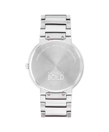 Movado Bold Horizon Ultra Thin Watch for Men and Women - Swiss Made - Water Resistant 3ATM/30 Meters - Sleek and Slim Premium Luxury Wristwatch for Everyone - 40mm