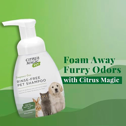 Citrus Magic Pet Foaming Pet Cleanser, 8-Fluid Ounce