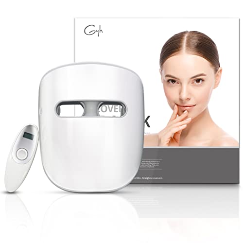 GYH LED Face Mask, Red Light Mask for Face, Wireless High Dose Red LED Mask, Infrared Light & Blue LED Mask Skincare, Anti-ageing, Cloud-SS(RB-030)