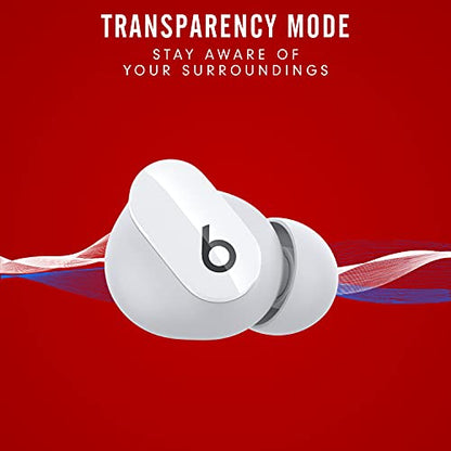 Beats Studio Buds - True Wireless Noise Cancelling Earbuds - Compatible with Apple & Android, Built-in Microphone, IPX4 Rating, Sweat Resistant Earphones, Class 1 Bluetooth Headphones - White