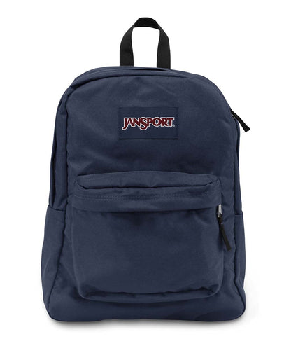 JanSport SuperBreak One Backpack Navy - Durable, Lightweight Bookbag with 1 Main Compartment, Front Utility Pocket with Built-in Organizer - Premium Backpack