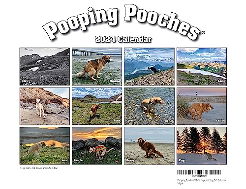 Pooping Pooches White Elephant Gag Gift Calendar