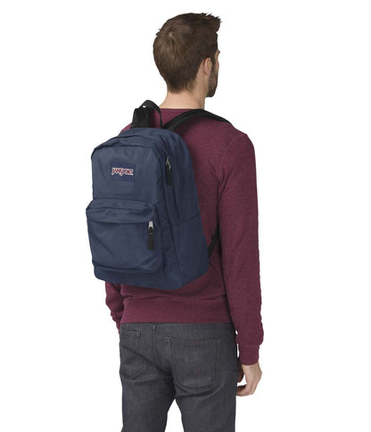 JanSport SuperBreak One Backpack Navy - Durable, Lightweight Bookbag with 1 Main Compartment, Front Utility Pocket with Built-in Organizer - Premium Backpack