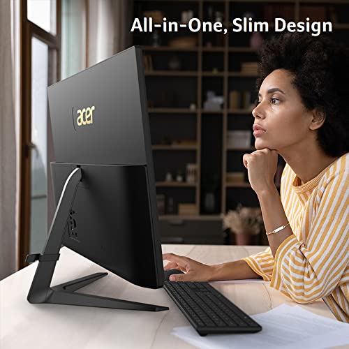 Acer Aspire C27-1700-UA91 AIO Desktop | 27" Full HD IPS Display | 12th Gen Intel Core i5-1235U | Intel Iris Xe Graphics | 16GB DDR4 | 512GB NVMe M.2 SSD | Intel Wireless Wi-Fi 6 | Windows 11 Home