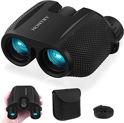 Hontry Binoculars for Adults and Kids, 10x25 Compact Binoculars for Bird Watching, Theater and Concerts, Hunting and Sport Games