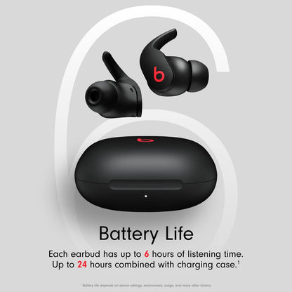 Beats Fit Pro - True Wireless Noise Cancelling Earbuds - Apple H1 Headphone Chip, Compatible with Apple & Android, Class 1 Bluetooth, Built-in Microphone, 6 Hours of Listening Time - Beats Black