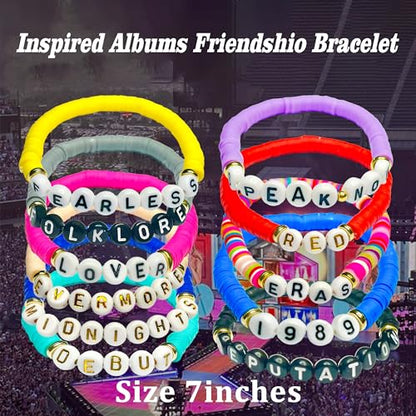 Friendship bracelets11Pcs Inspiration Bracelet 1989 Music Time Bracelet Party Bracelet